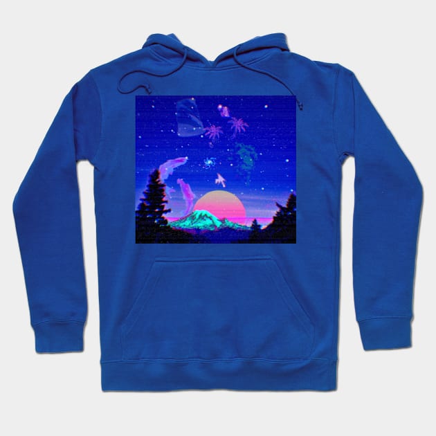 Vaporwave Astronomy Hoodie by lofi_retrowave